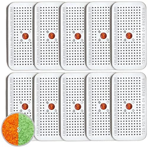 Wisesorb Silica Gel Canister 40g Pack of 10 | Reusable Moisture Absorber for Car & Closet thumbnail 1