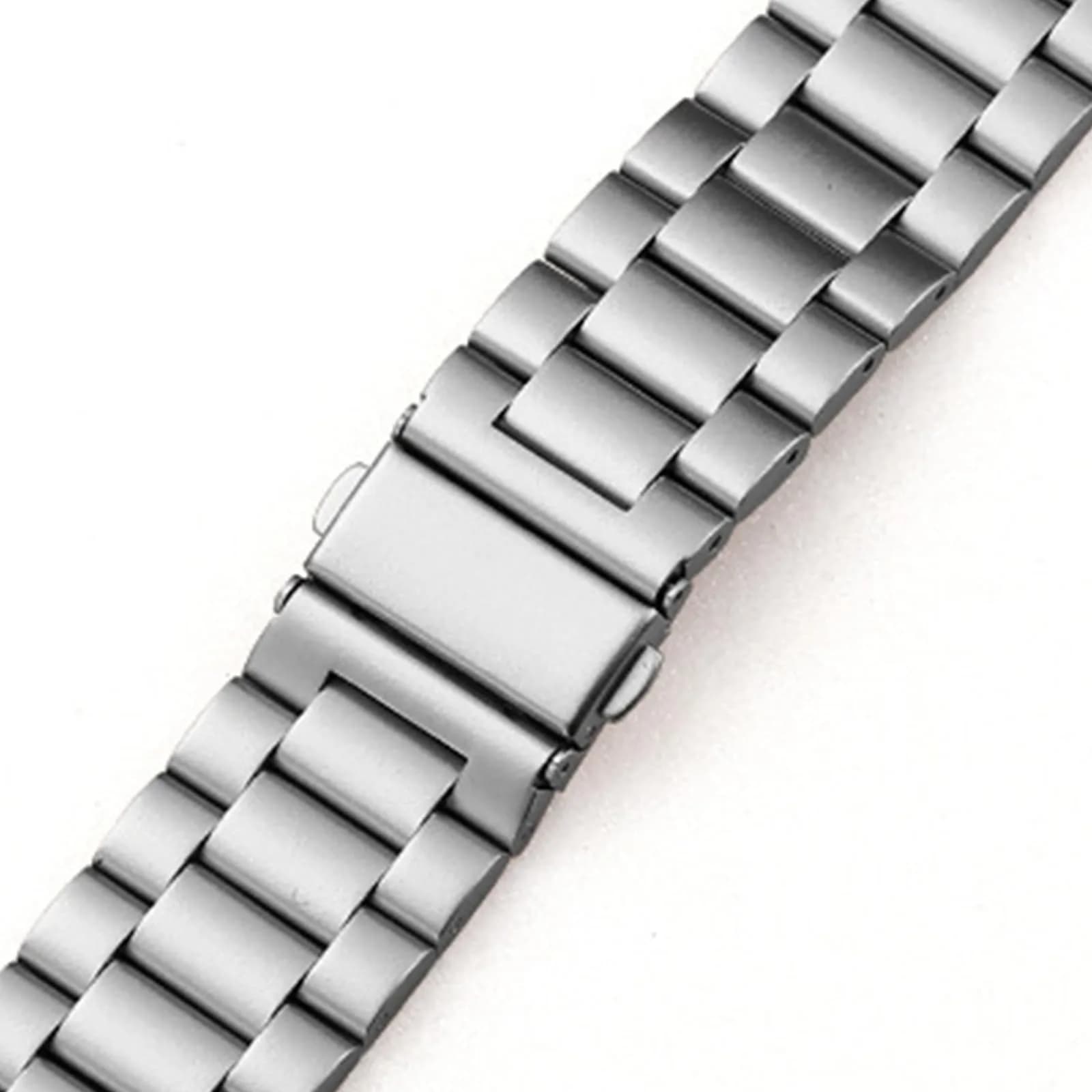 SPGUARD Metal Band Compatible with Samsung Galaxy Watch 7 6 5 4 Classic 40mm/42mm/43mm/44mm/45mm/46mm/47mm Silver | Adjustable Stainless Steel Strap - view 7
