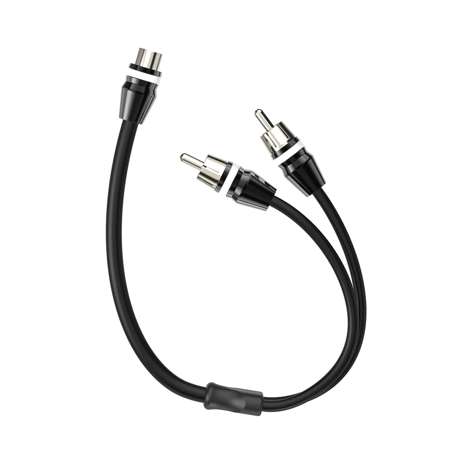 ROCKRIX 1 Female to 2 Male RCA Y Splitter Cable 0.3m (1ft) | High-Fidelity Audio Signal Splitter - view 2