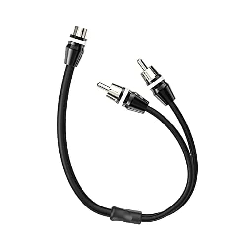 ROCKRIX 1 Female to 2 Male RCA Y Splitter Cable 0.3m (1ft) | High-Fidelity Audio Signal Splitter thumbnail 2