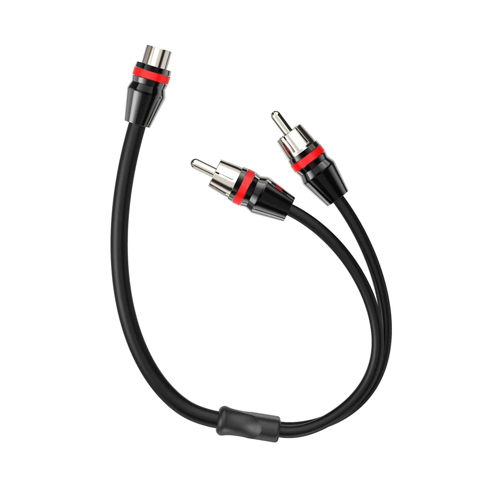 ROCKRIX 1 Female to 2 Male RCA Y Splitter Cable 0.3m (1ft) | High-Fidelity Audio Signal Splitter - view 3