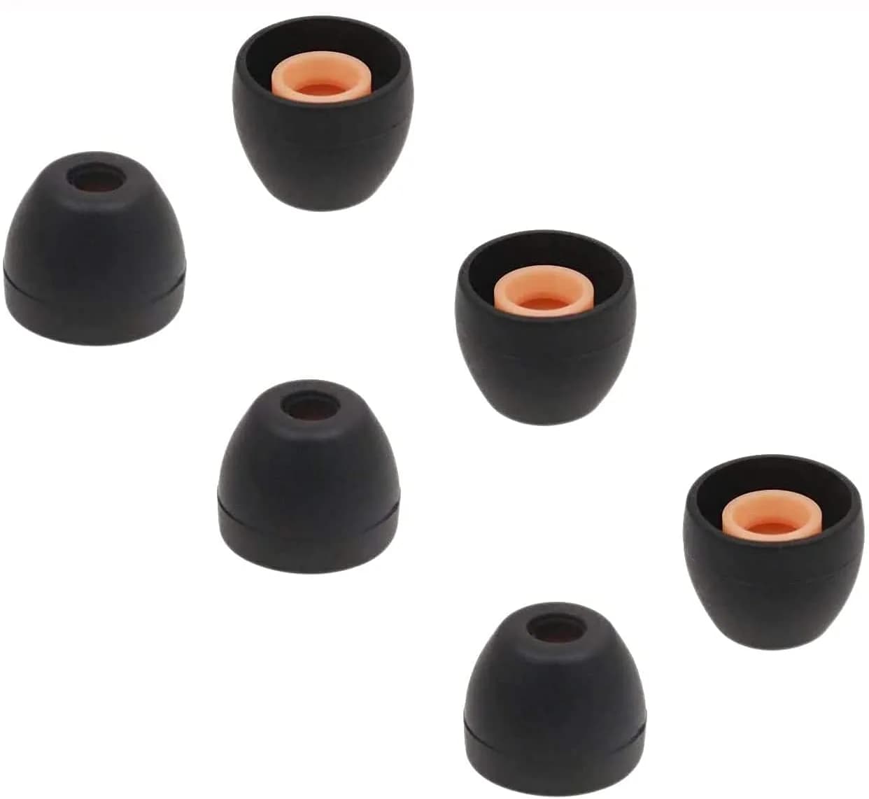 ALXCD Black Silicone Eartips for Sony WF-1000XM4 Earbuds (3 Pairs, S/M/L) | Sound Isolating Design - main product image