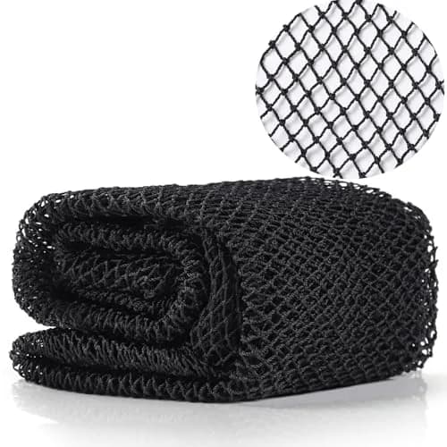 JASSINS African Net Sponge Black | 170cm (66in) Stretched Length | Exfoliating Body Shower Scrubber thumbnail 1