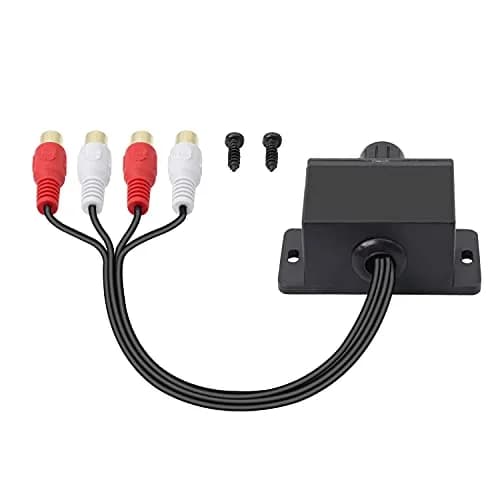 XMSJSIY Universal RCA Level Controller for Car Audio Amplifier with Dash Mount Control | 22cm (8.66in) Length thumbnail 2