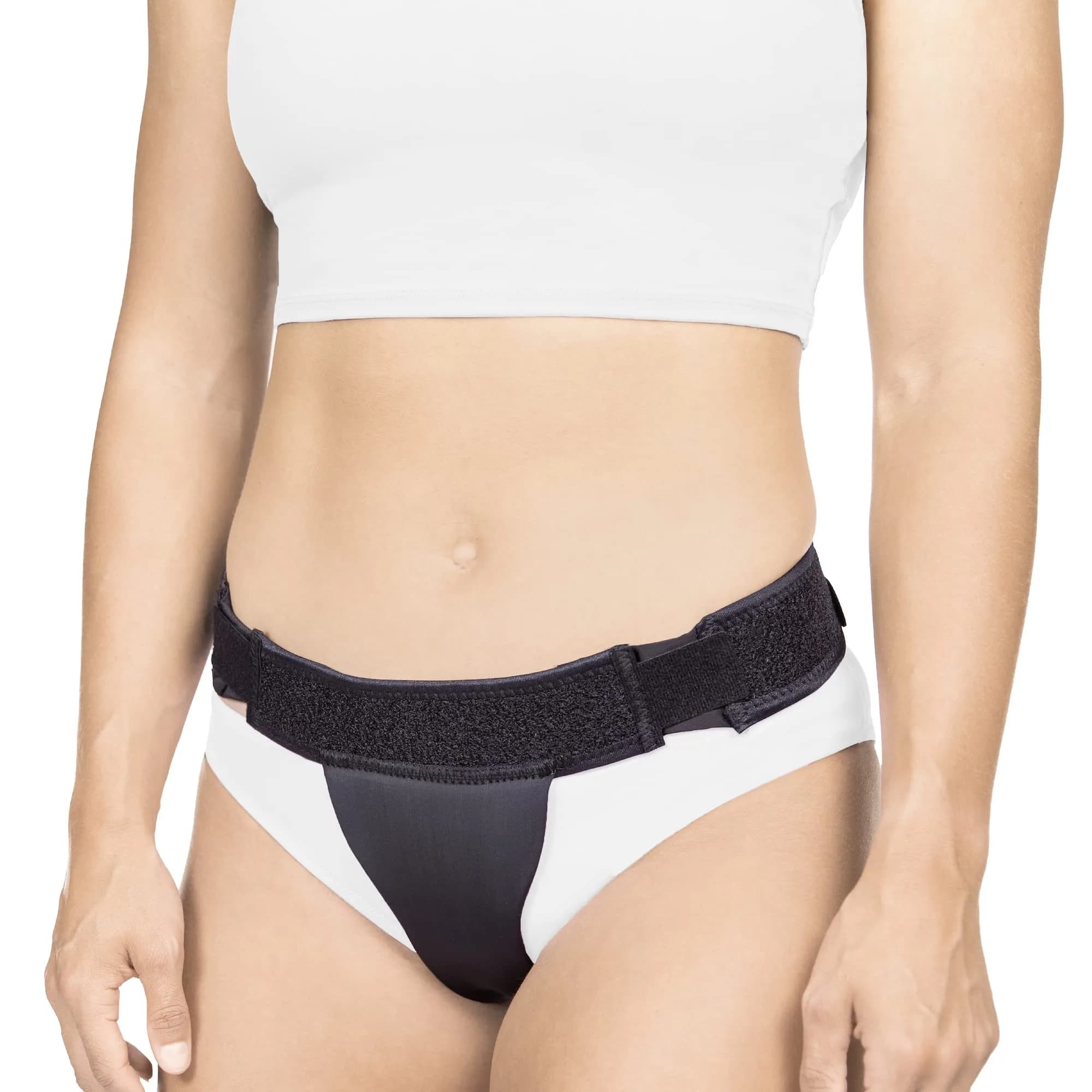 BraceAbility Pelvic Pro Support Belt - Patented, Original Uterus & Bladder Support, Discreet, Adjustable, 67-inch Waist | Postpartum & Pelvic Support