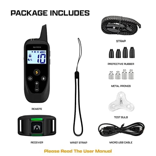 INVIROX Dog Training Collar with Remote, 123 Levels, 1100ft Range, IP67 Waterproof | Professional Dog Training System thumbnail 9