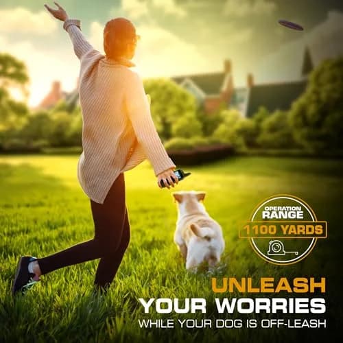 INVIROX Dog Training Collar with Remote, 123 Levels, 1100ft Range, IP67 Waterproof | Professional Dog Training System thumbnail 3
