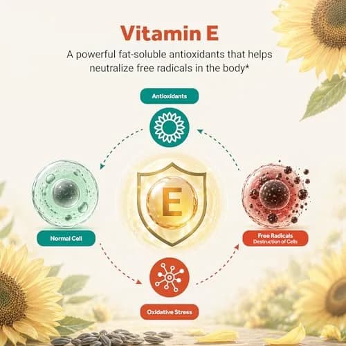 Naturalis Sunflower Vitamin E 670mg (1000 IU) | Natural Skin & Immune Support | 120 Softgels thumbnail 6