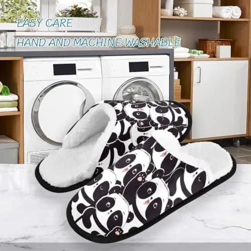 Umidedor Panda Slippers for Women Girls | Soft Memory Foam Indoor House Shoes (US5-8, US9-12) thumbnail 3