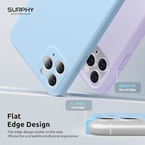 SURPHY Liquid Silicone Case for iPhone 11 Pro 5.8 inches | Camera & Flat Edge Protection thumbnail 3