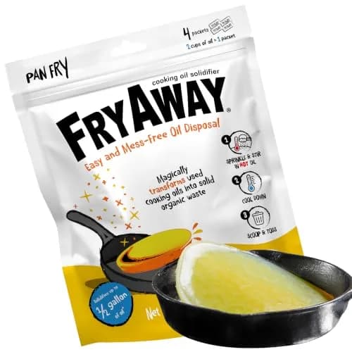 FryAway Pan Fry Oil Solidifier 4 Packets | Solidifies 8 Cups, Shark Tank thumbnail 1