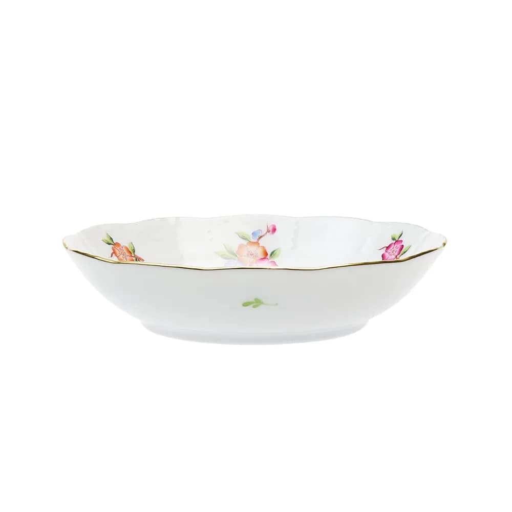 Herend Chinese Flower Fruit Bowl 13.5cm | Hand-Painted Porcelain Unique Art