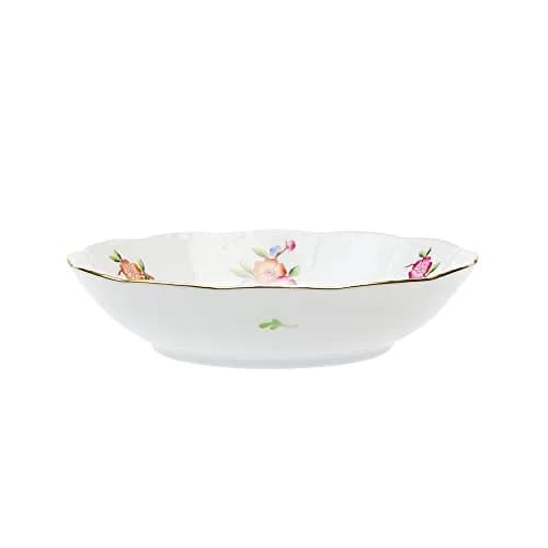Herend Chinese Flower Fruit Bowl 13.5cm | Hand-Painted Porcelain Unique Art thumbnail 1