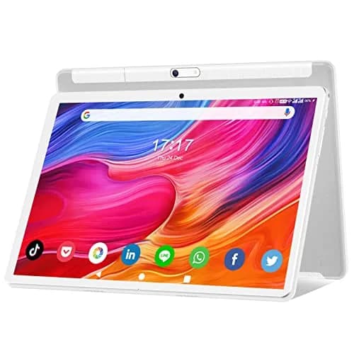 FEONAL 10.1 inch Android Tablet 2024 Octa-Core 64GB Silver | Full HD IPS Display, 8H Battery, Dual Cameras thumbnail 1