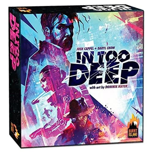 Burnt Island Games In Too Deep Strategy Board Game 29.7cm x 29.7cm x 0.3cm | Cyberpunk Secret Agents thumbnail 1