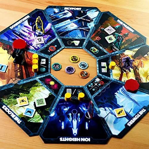 Burnt Island Games In Too Deep Strategy Board Game 29.7cm x 29.7cm x 0.3cm | Cyberpunk Secret Agents thumbnail 2