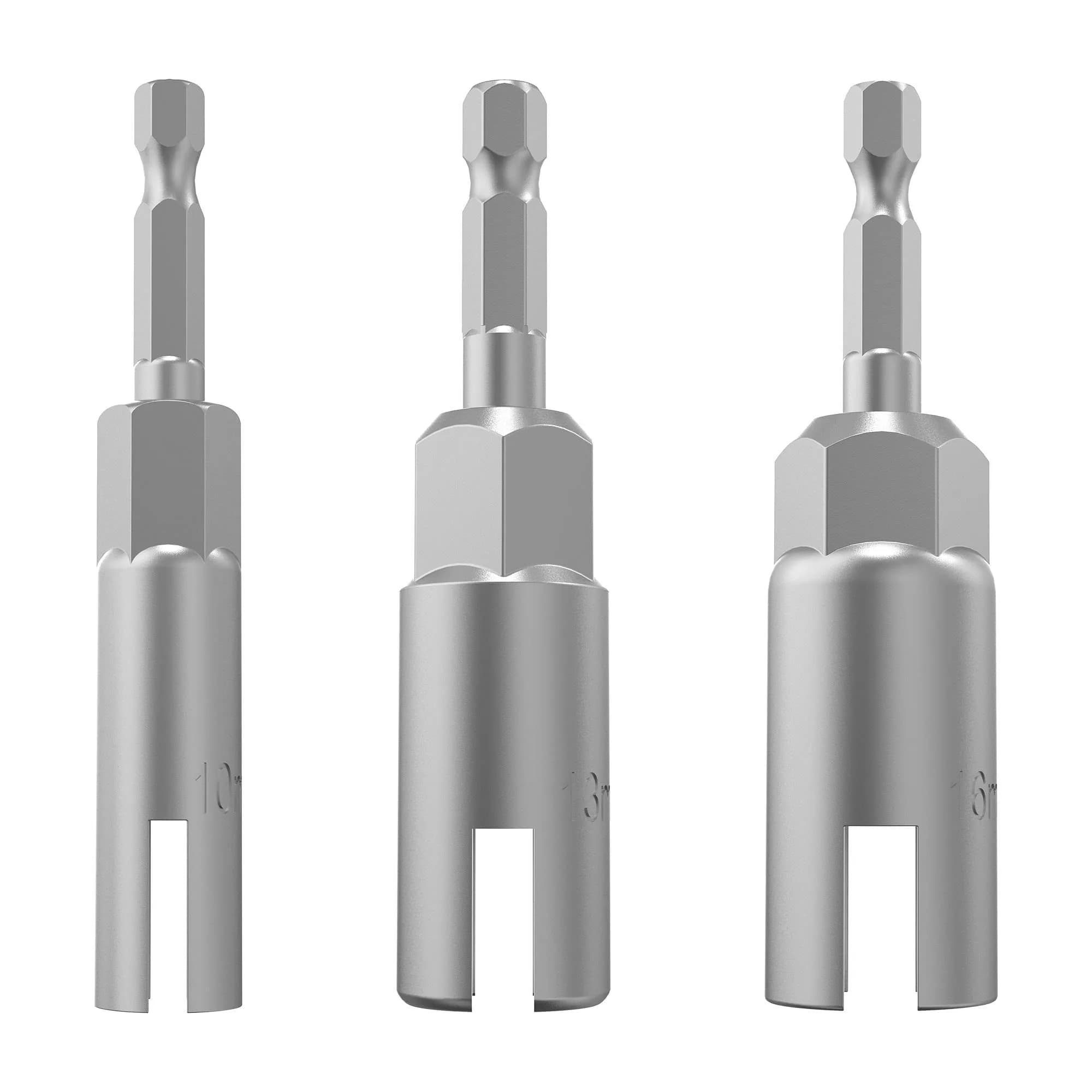 Monliful Nut Driver Set (10mm,13mm,16mm) | Power Wing Nut Drivers for Panel Nuts & Screws