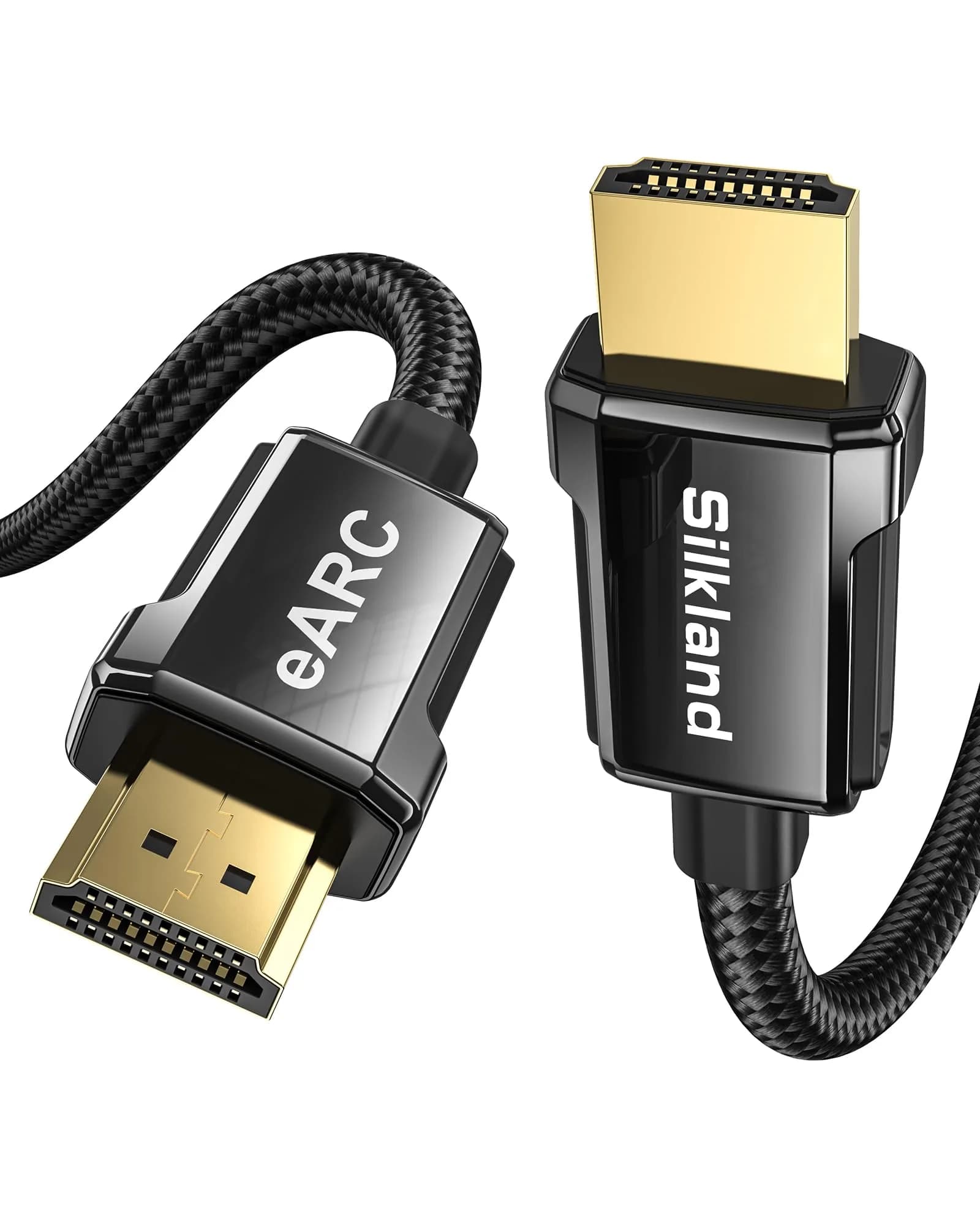Silkland 8K HDMI 2.1 Cable 1m (3.3ft) | 48Gbps, 4K@120Hz, ARC/eARC for Soundbar - main product image