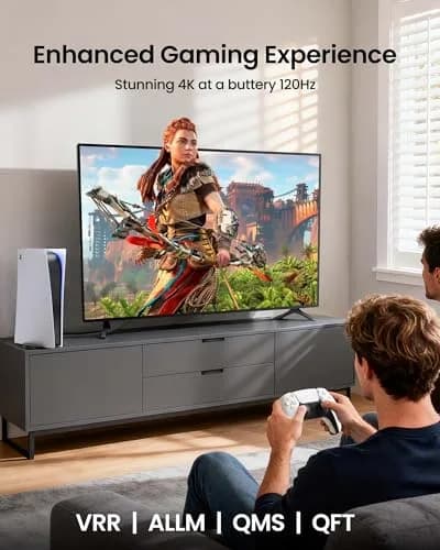 Silkland 8K HDMI 2.1 Cable 1m (3.3ft) | 48Gbps, 4K@120Hz, ARC/eARC for Soundbar thumbnail 6