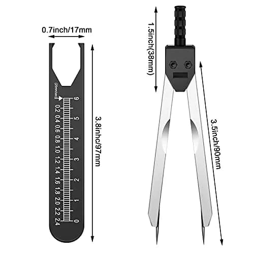 Frienda EKG Calipers Medical Caliper 7.05 x 1.57 inch | Stainless Steel, Portable, Hospital Use thumbnail 2