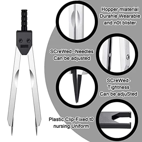 Frienda EKG Calipers Medical Caliper 7.05 x 1.57 inch | Stainless Steel, Portable, Hospital Use thumbnail 3