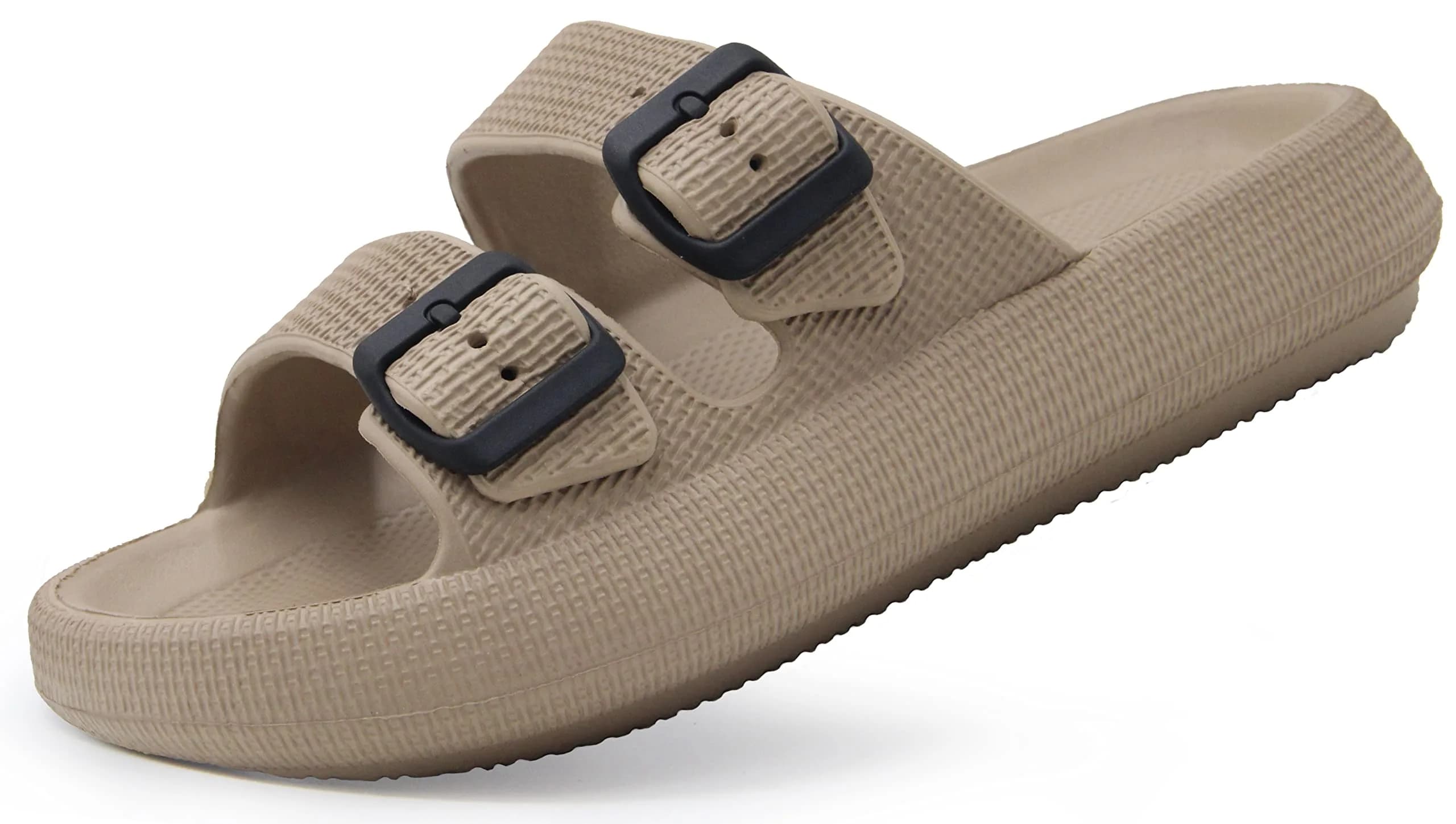 Weweya Non Slip Shower Shoe for Men Khaki Size 12-13 | Waterproof, Quick Drying, Comfortable