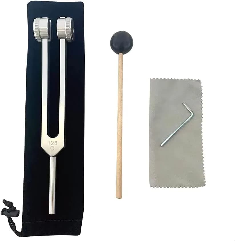 OTURGC 128 Hz Tuning Fork Medical Weighted Biosonics Tuning Forks for Healing 7.6cm (3 inches)