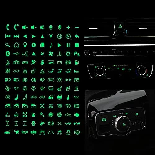 TOMALL 117pcs Car Luminous Switch Stickers | Night Safety Glow Decals for Car & Boat thumbnail 1