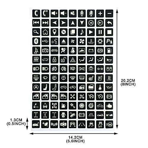 TOMALL 117pcs Car Luminous Switch Stickers | Night Safety Glow Decals for Car & Boat thumbnail 2