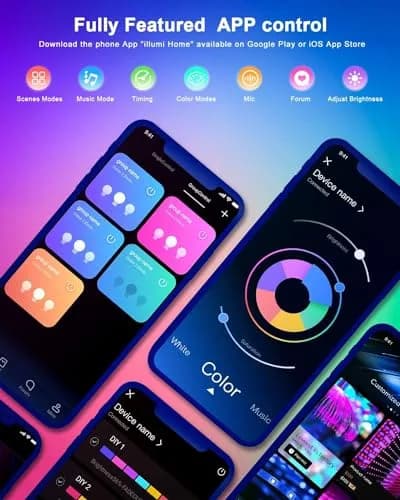 Nexillumi 100ft LED Strip Lights | Music Sync Color Changing Smart Lights with App Control & Remote thumbnail 4