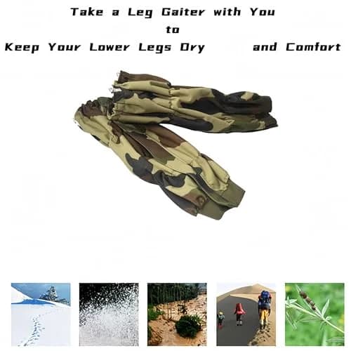 JJZS Snake Gaiters for Men Women Waterproof Adjustable 16.5 inch | Snake Bite & Snow Protection thumbnail 6