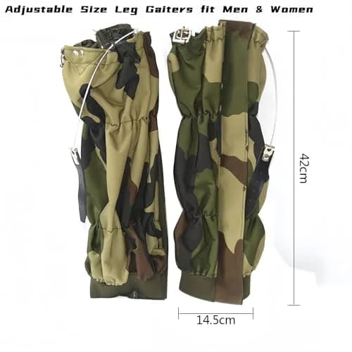 JJZS Snake Gaiters for Men Women Waterproof Adjustable 16.5 inch | Snake Bite & Snow Protection thumbnail 2