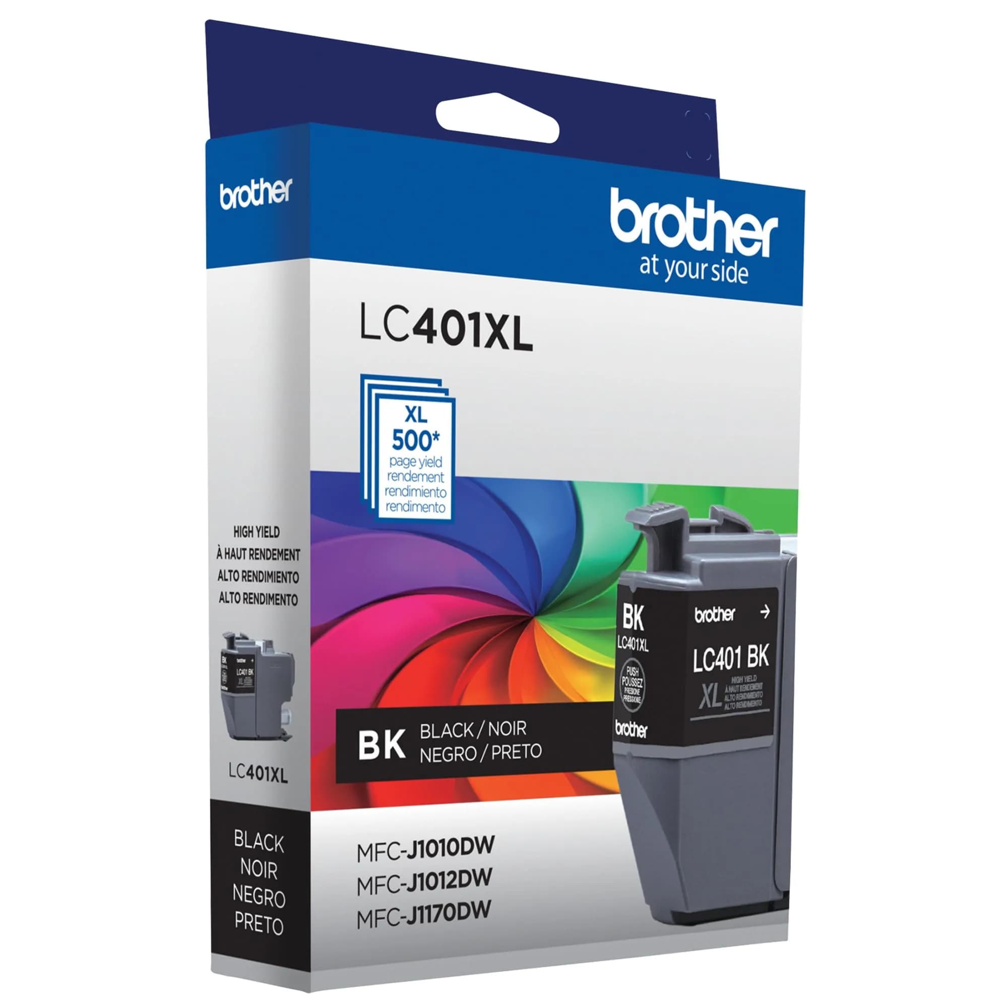 Brother Genuine LC401XLBK High Yield Black Ink Cartridge | For MFC-J1010DW, MFC-J1012DW, MFC-J1170DW - view 4