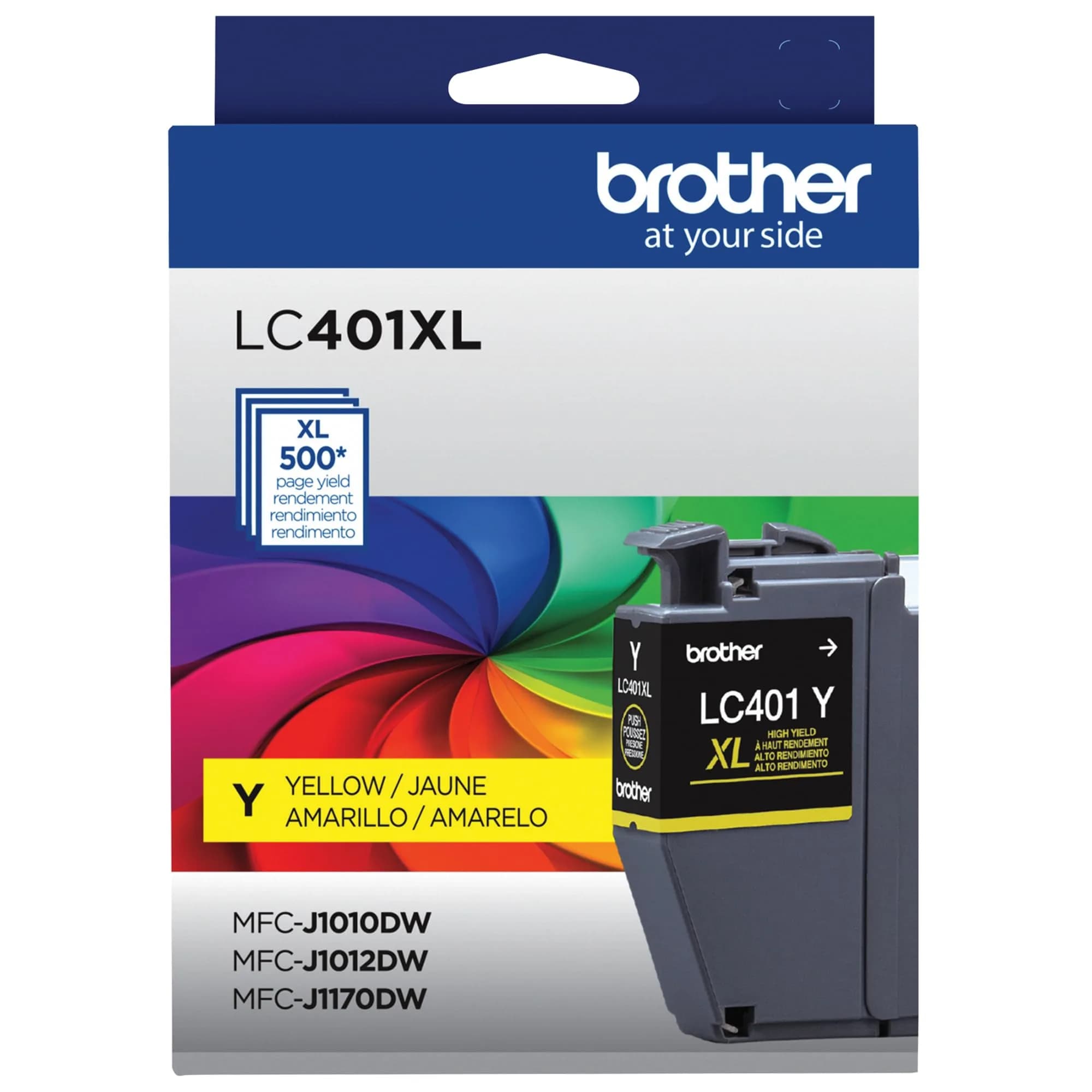 Brother LC401XLY High Yield Yellow Ink Cartridge | Professional Print Quality - main product image