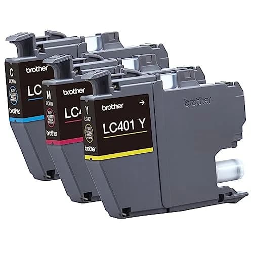 Brother Genuine LC401 Standard Yield 3-Pack Ink Cartridges Cyan Magenta Yellow | Up to 200 Pages Per Cartridge thumbnail 7