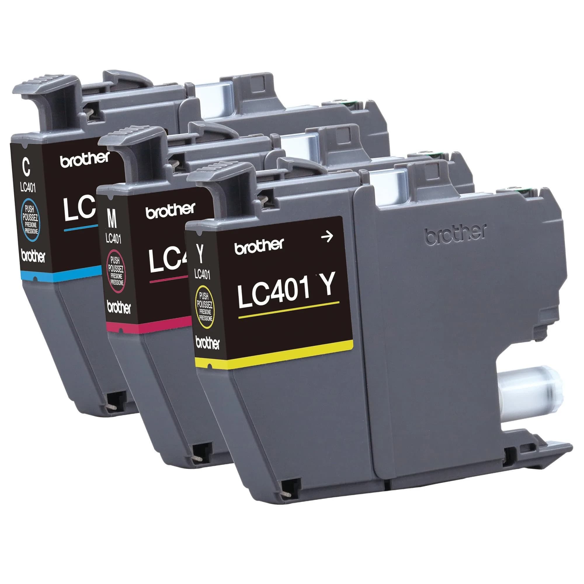 Brother Genuine LC401 Standard Yield Color Ink Cartridges | 3-Pack Cyan, Magenta, Yellow (200 Pages Each) - view 7