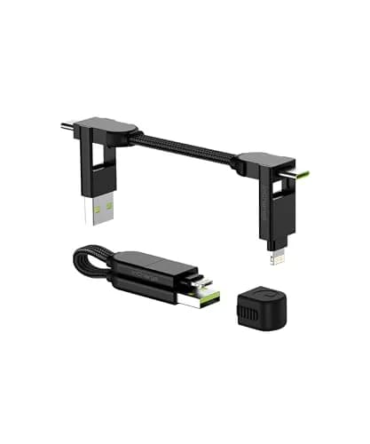 Rolling Square inCharge X 6-in-1 USB-C Charging Cable 15cm (5.9in) | 100W Fast Charging & Data Transfer thumbnail 1