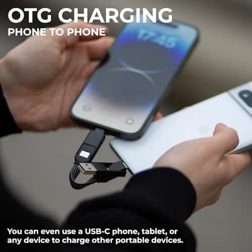 Rolling Square inCharge X 6-in-1 USB-C Charging Cable 15cm (5.9in) | 100W Fast Charging & Data Transfer thumbnail 6