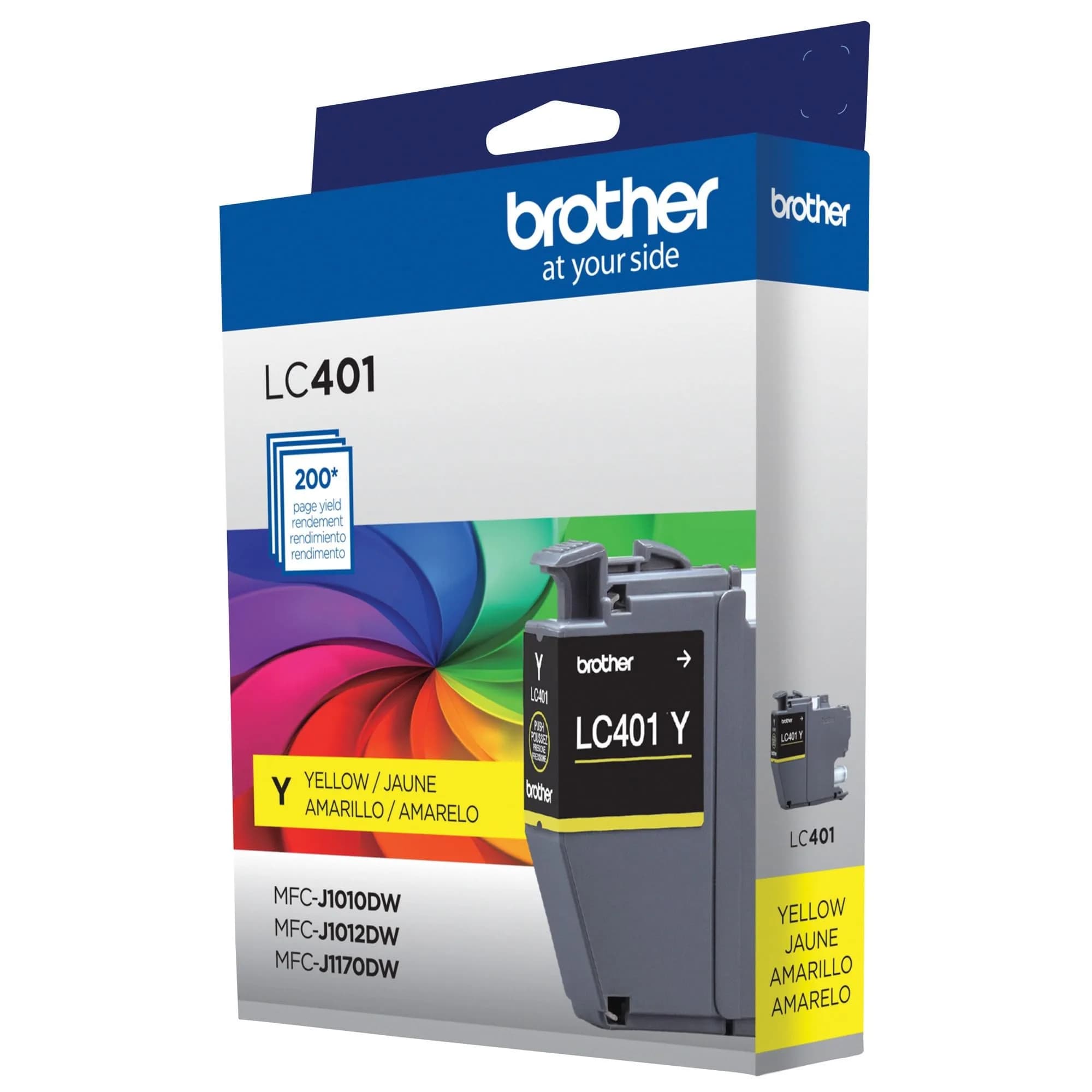 Brother Genuine LC401Y Standard-Yield Yellow Ink Cartridge | Vivid Colors (80c) - view 6