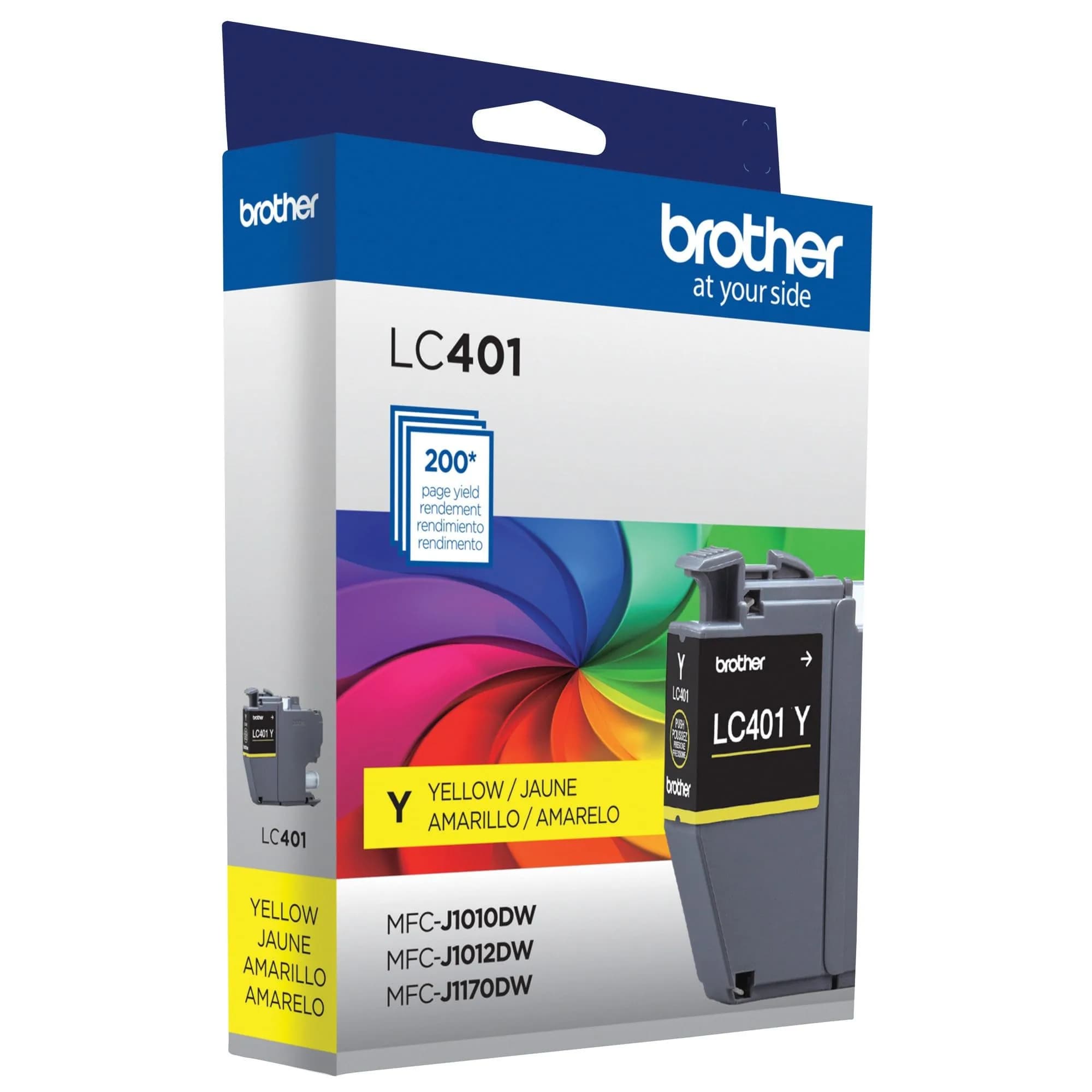 Brother Genuine LC401Y Standard-Yield Yellow Ink Cartridge | Vivid Colors (80c) - view 7