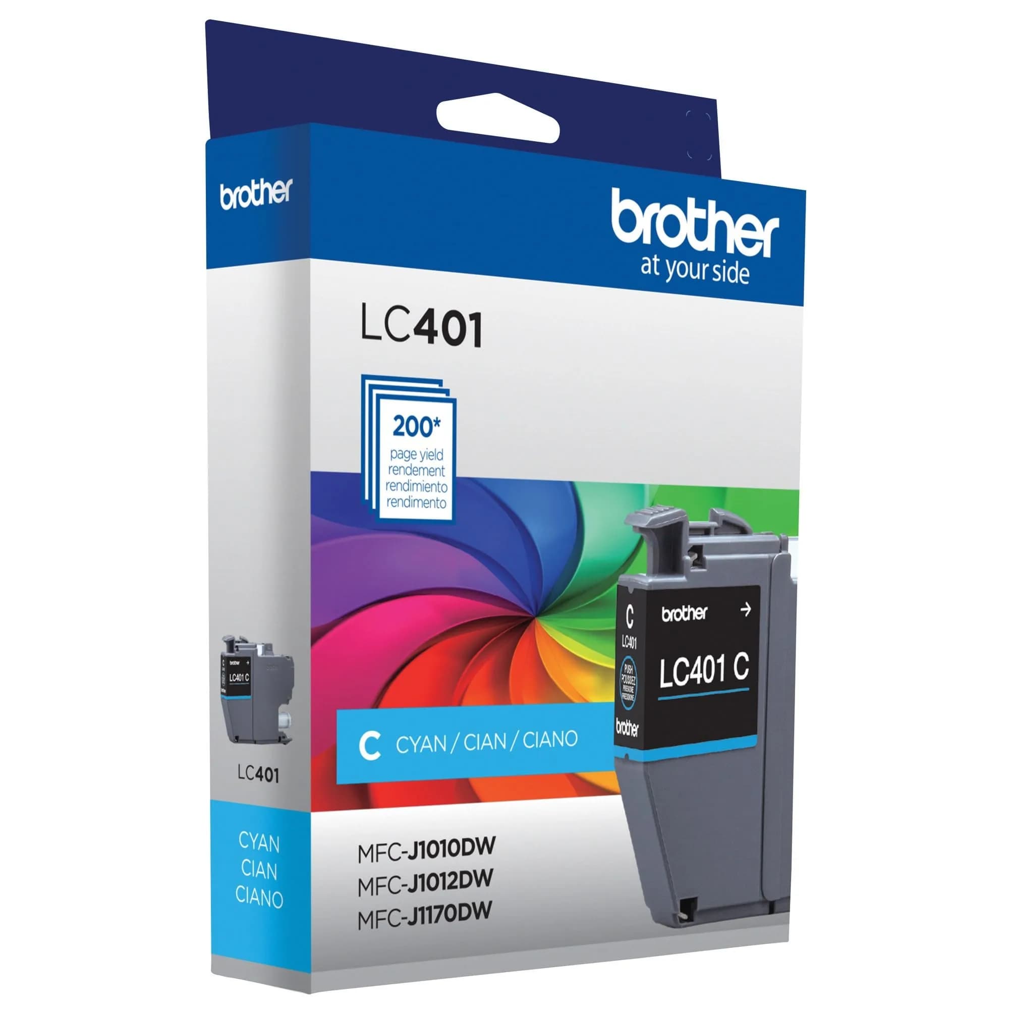 Brother Genuine LC401C Standard Yield Cyan Ink Cartridge (Pack of 1) | Brother Inkjet Ink Cartridges for Students - view 7