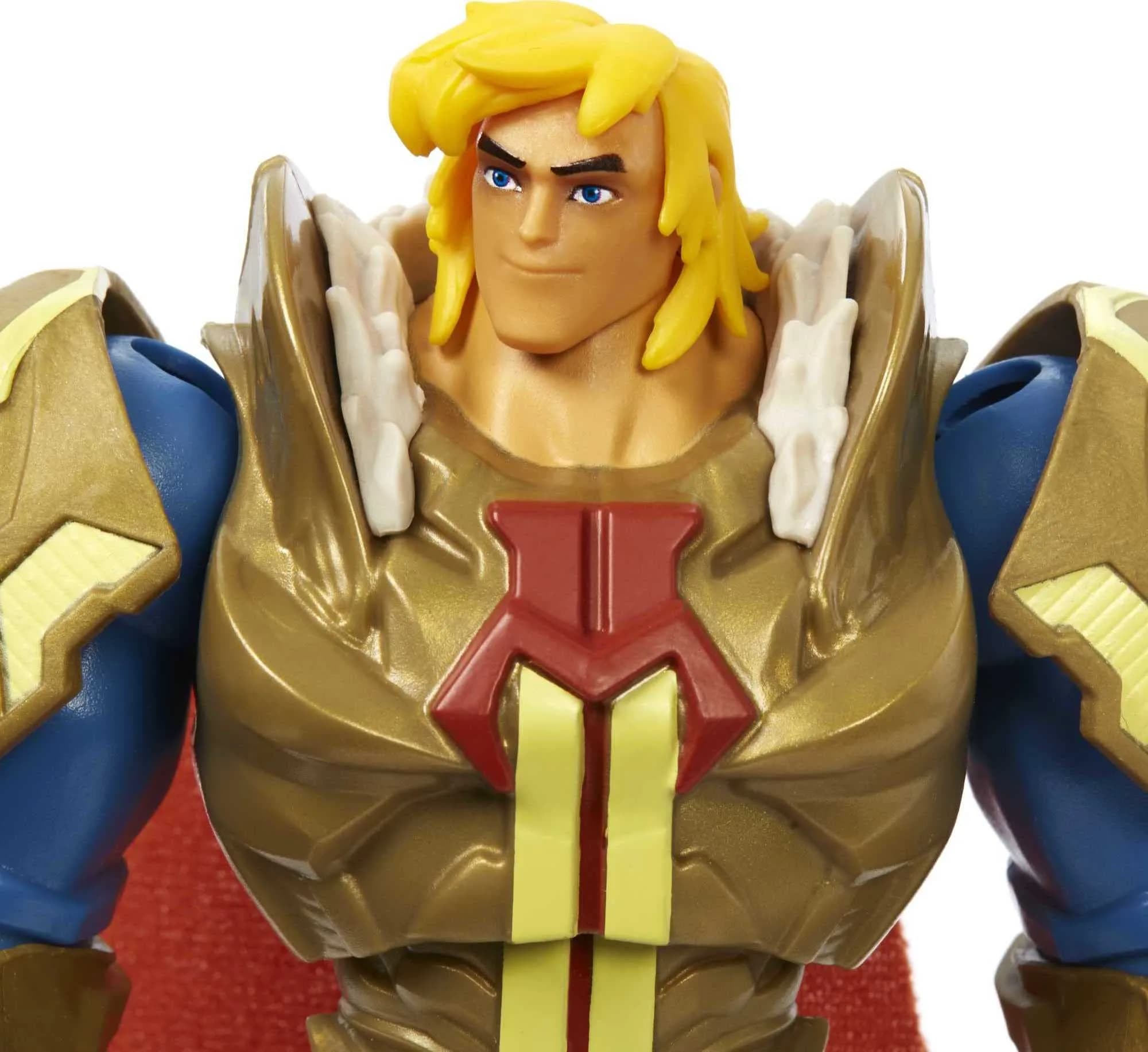 Masters of the Universe He-Man Action Figure in Grayskull Armor with Power Attack Move & 2 Accessories | 13.9 cm (5.5 in) Tall - view 5