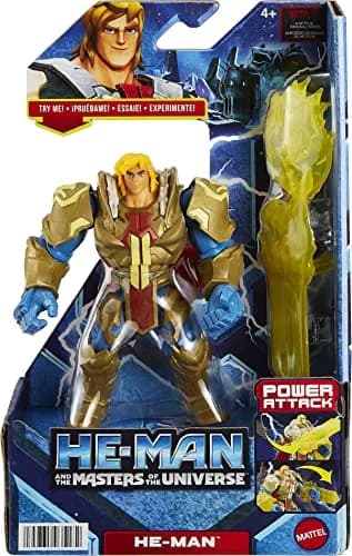 Masters of the Universe He-Man Action Figure in Grayskull Armor with Power Attack Move & 2 Accessories | 13.9 cm (5.5 in) Tall thumbnail 6
