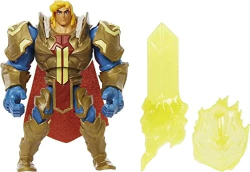 Masters of the Universe He-Man Action Figure in Grayskull Armor with Power Attack Move & 2 Accessories | 13.9 cm (5.5 in) Tall thumbnail 1
