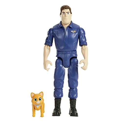 Mattel Disney Pixar Lightyear Buzz Lightyear Action Figure with Sox 5-in Scale | 12 Articulation Points thumbnail 1
