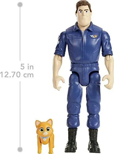 Mattel Disney Pixar Lightyear Buzz Lightyear Action Figure with Sox 5-in Scale | 12 Articulation Points thumbnail 7
