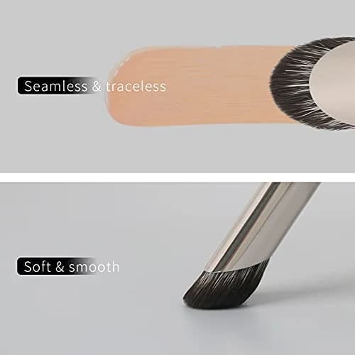 ENZO KEN Angled Concealer Brush Under Eye | Small Nose Contour Brush, Black, 8M01 thumbnail 4