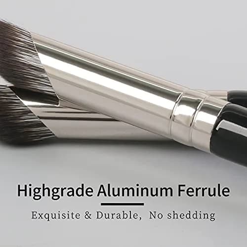 ENZO KEN Angled Concealer Brush Under Eye | Small Nose Contour Brush, Black, 8M01 thumbnail 5