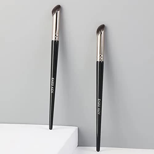 ENZO KEN Angled Concealer Brush Under Eye | Small Nose Contour Brush, Black, 8M01 thumbnail 8