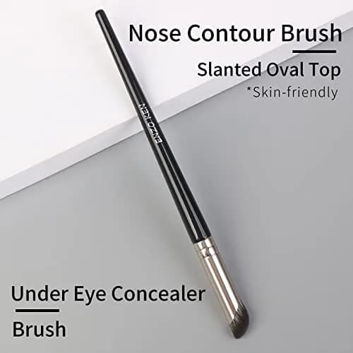 ENZO KEN Angled Concealer Brush Under Eye | Small Nose Contour Brush, Black, 8M01 thumbnail 2